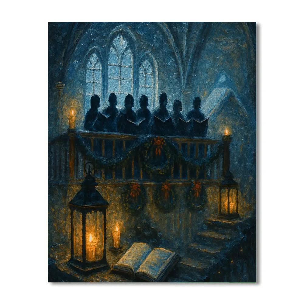 Frosted Lantern Choir Loft Painting by numbers kit