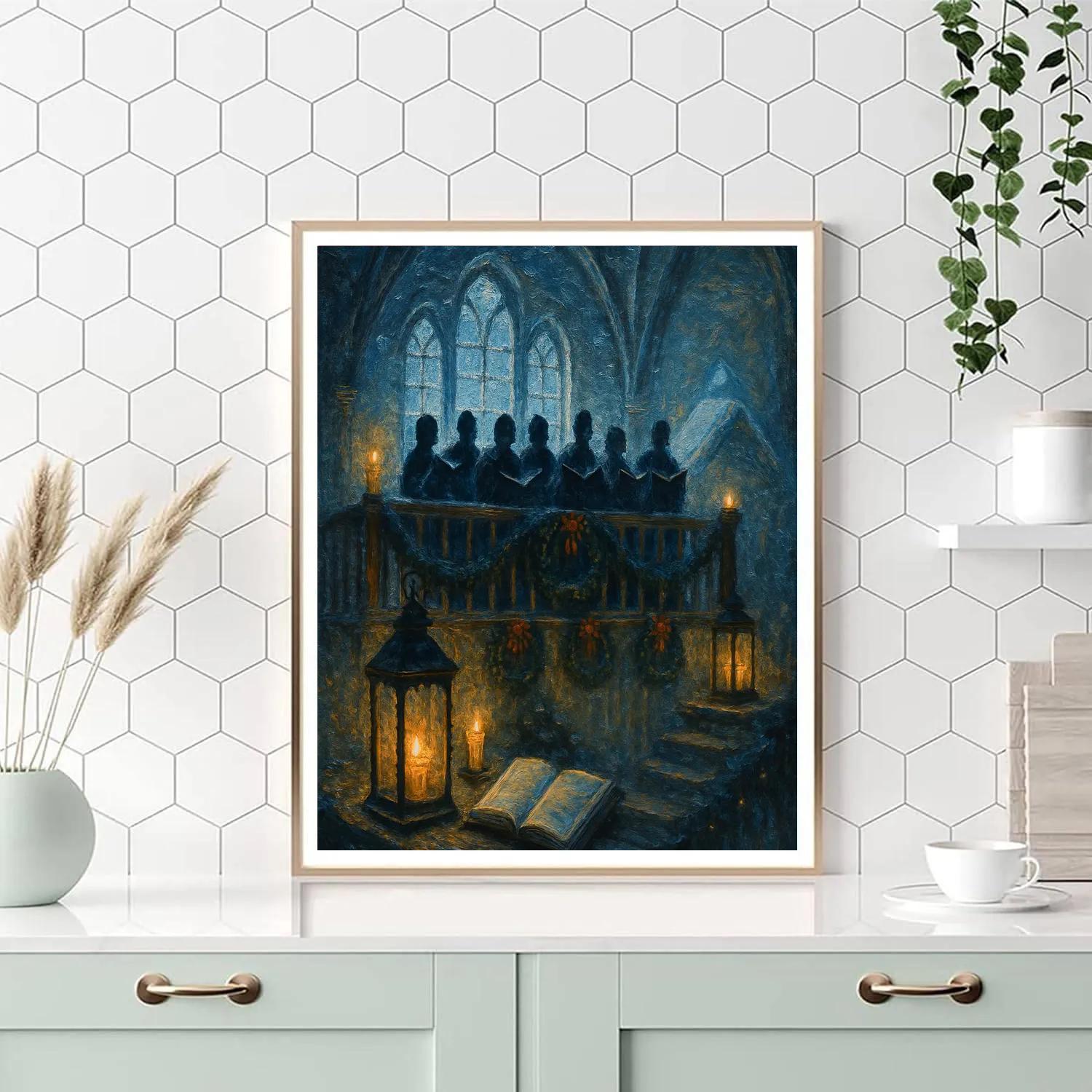 Frosted Lantern Choir Loft Painting by numbers kit