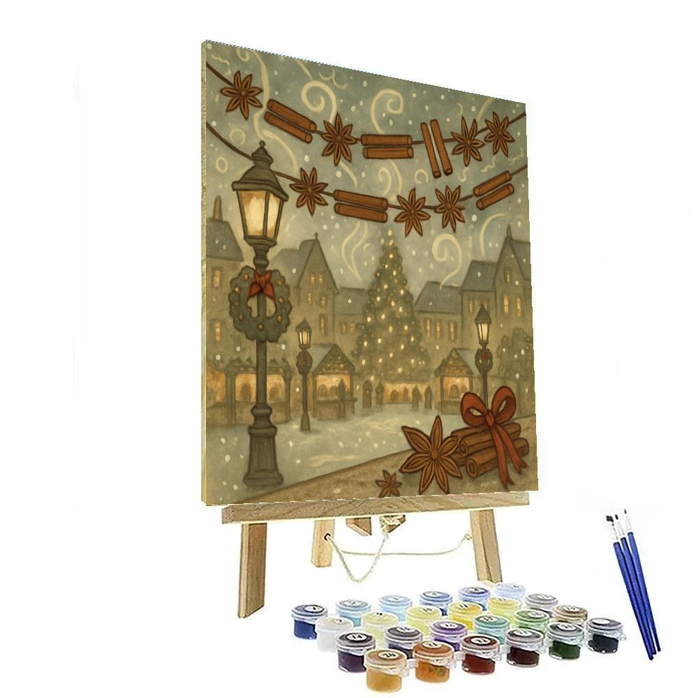 Nutmeg Cinnamon Square Paint by numbers kits