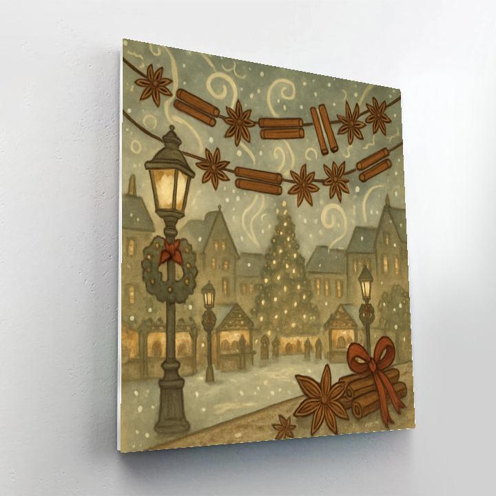 Nutmeg Cinnamon Square Paint by numbers kits