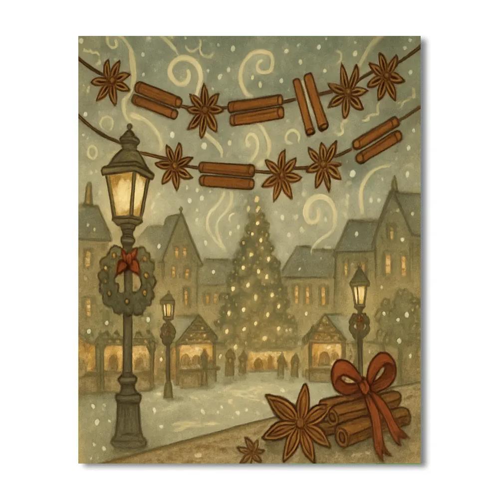 Nutmeg Cinnamon Square Paint by numbers kits