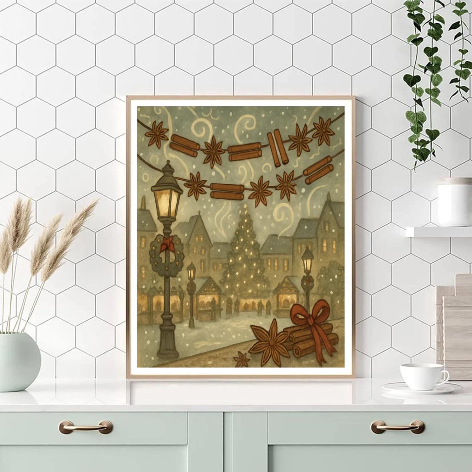 Nutmeg Cinnamon Square Paint by numbers kits