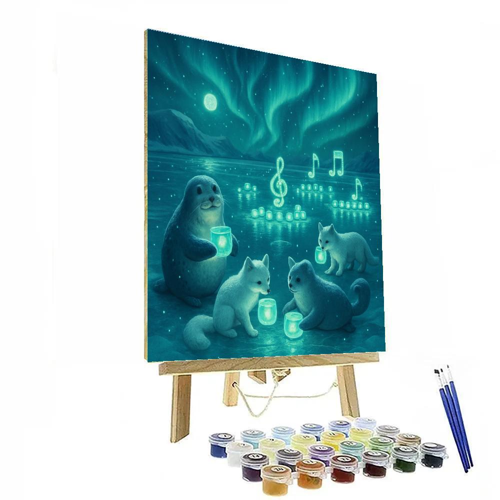 Polar Lantern Symphony DIY paint by numbers