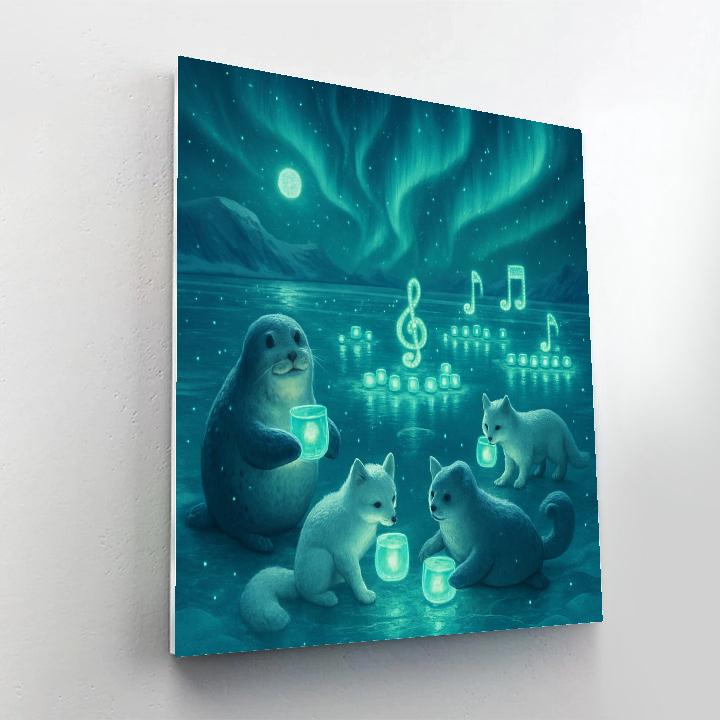Polar Lantern Symphony DIY paint by numbers