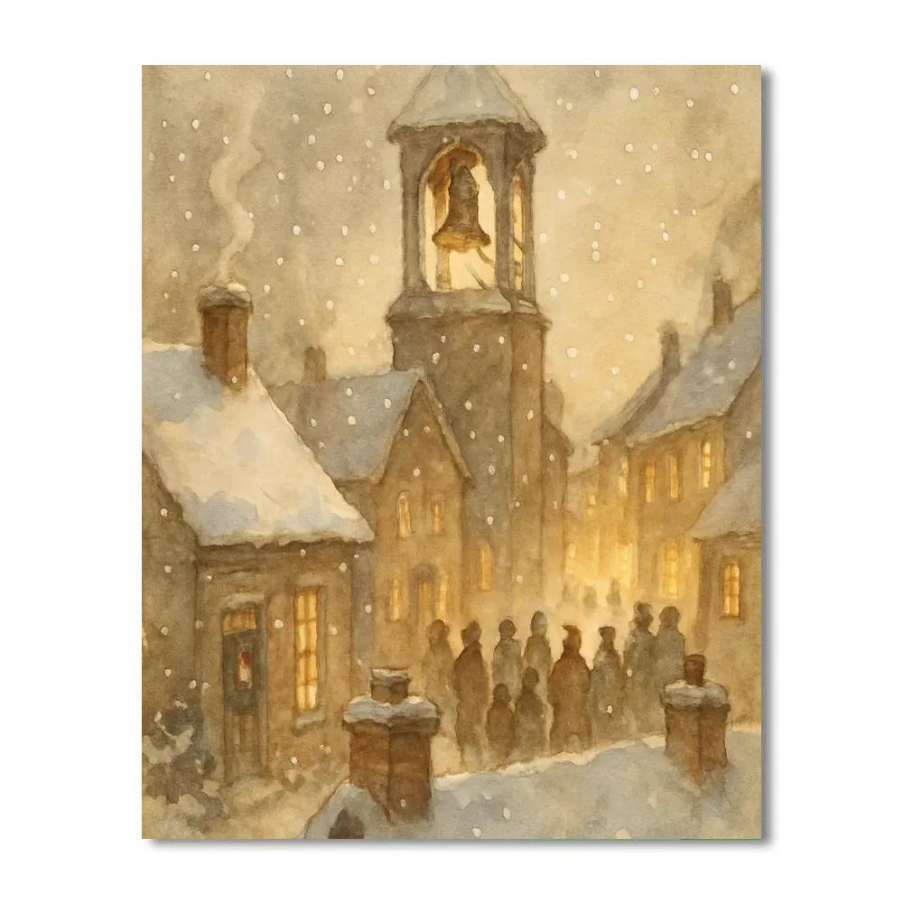 Hushed Belfry Morning Number painting