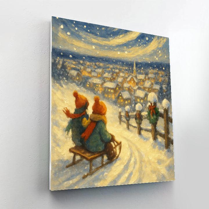 Starry Sled Ride Overlook paint by color