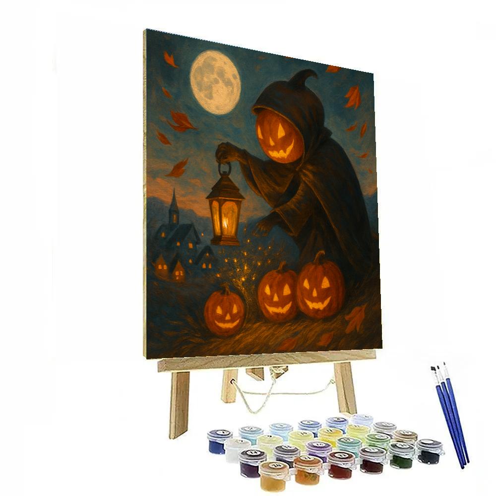 Lantern Keeper On The Hill Number painting