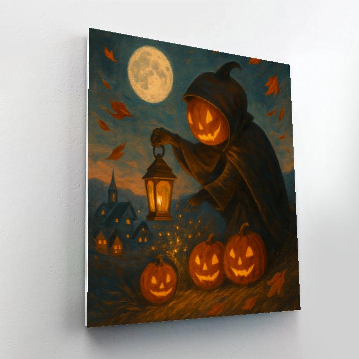 Lantern Keeper On The Hill Number painting