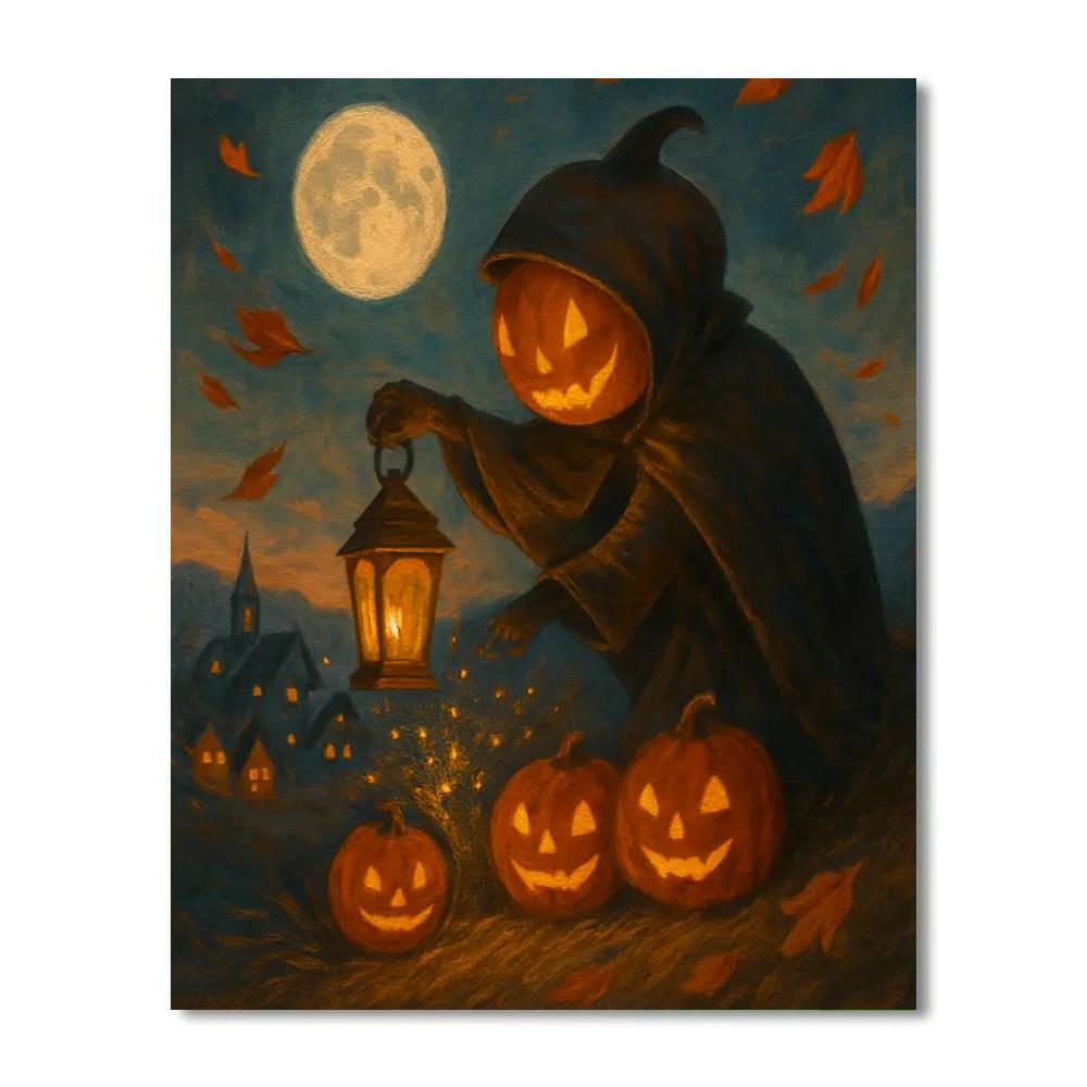 Lantern Keeper On The Hill Number painting