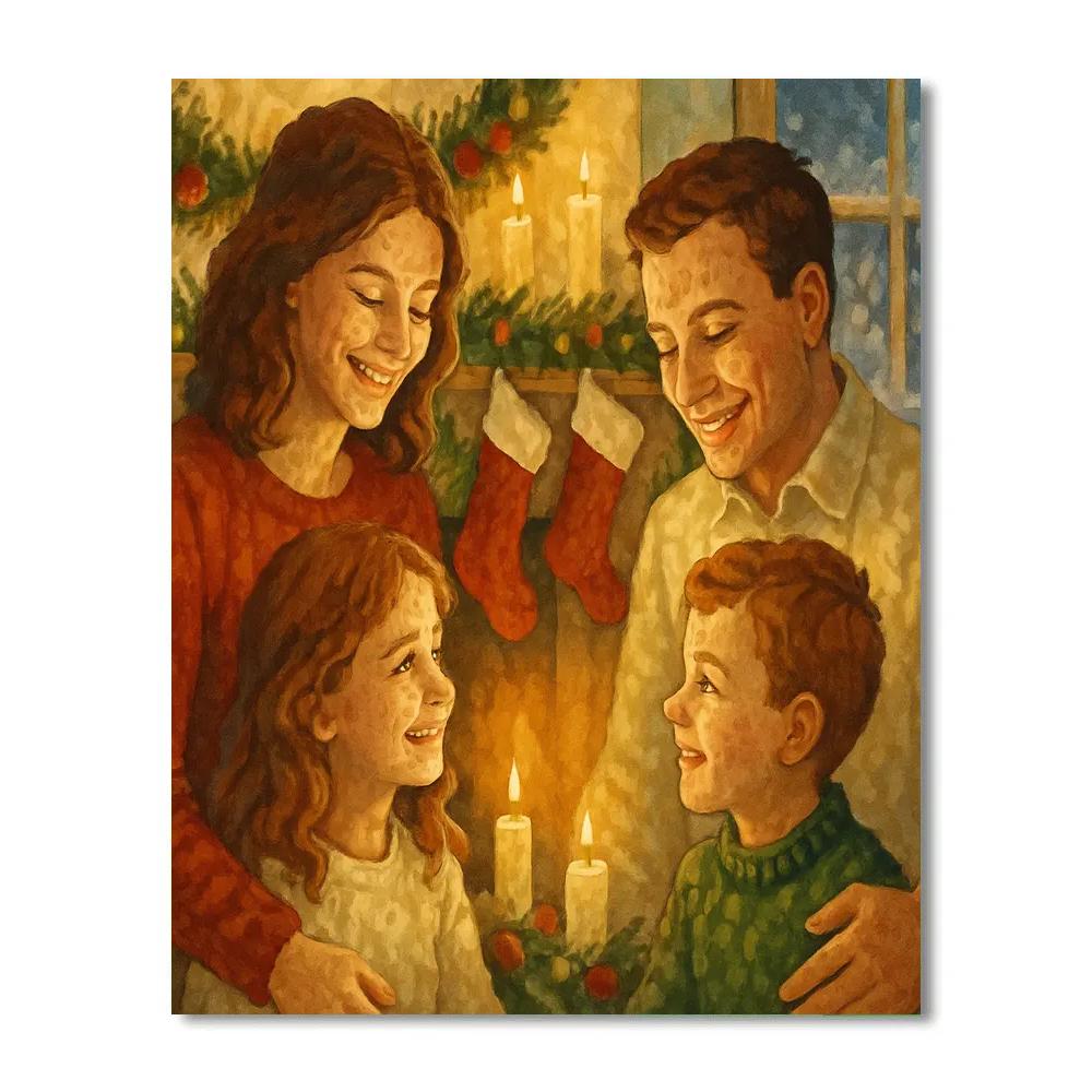 Hearthside Carol paint by numbers