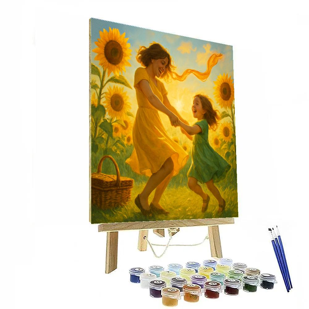 Sunflower Field Embrace paint by numbers