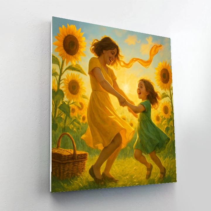 Sunflower Field Embrace paint by numbers