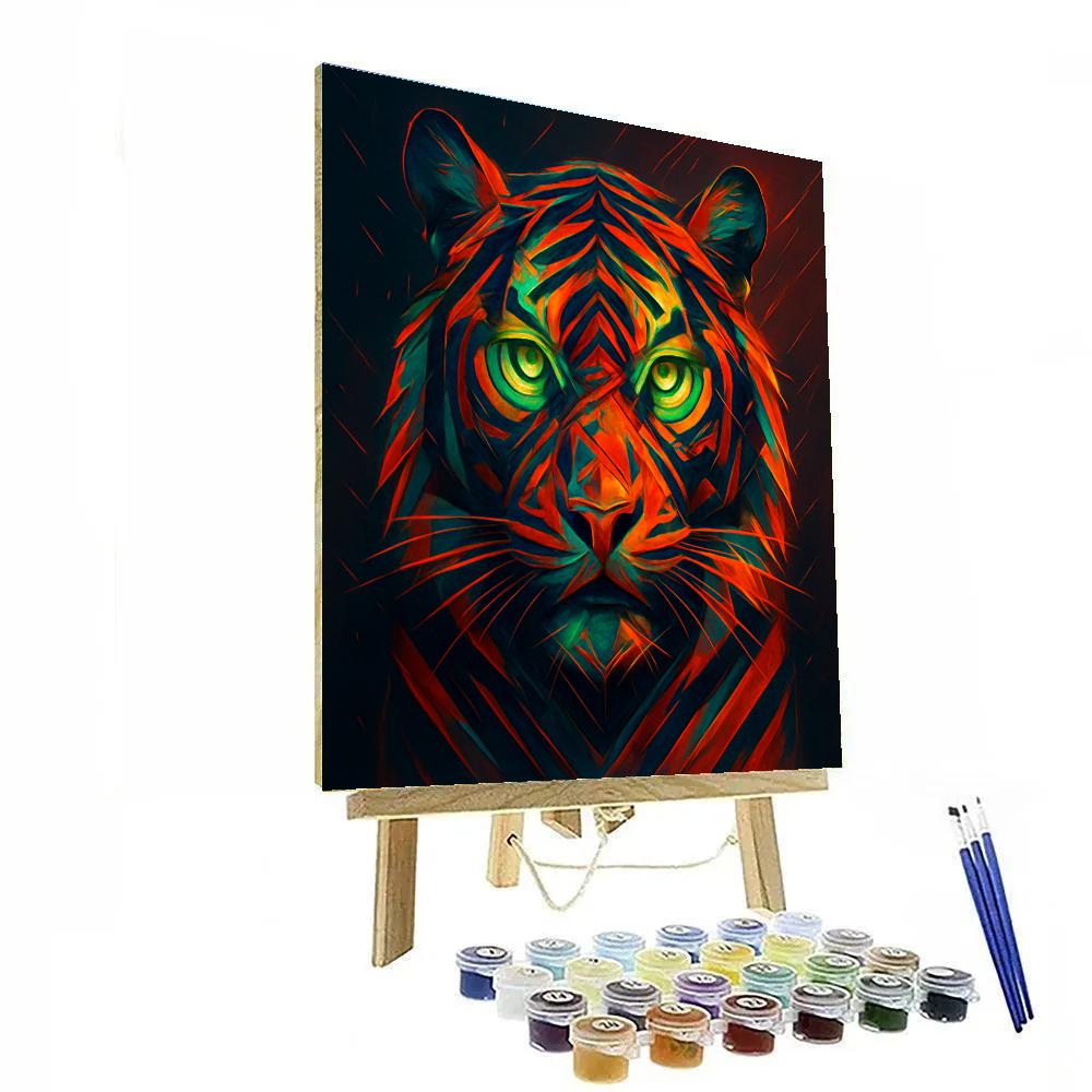 Chromatic Tiger Sigil paint by color