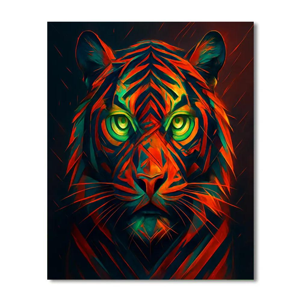 Chromatic Tiger Sigil paint by color