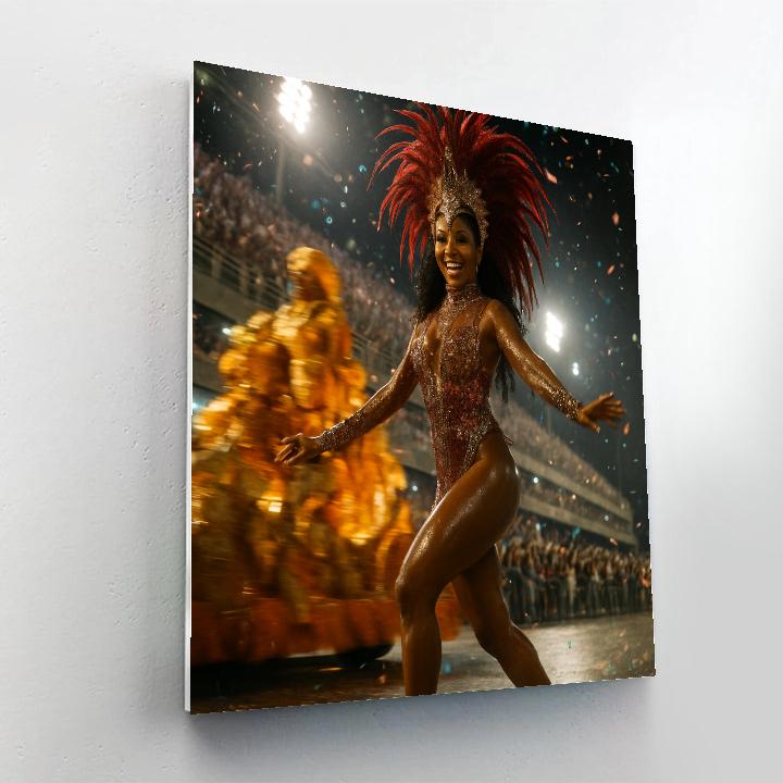 Rio Carnival Samba Night Paint by numbers art