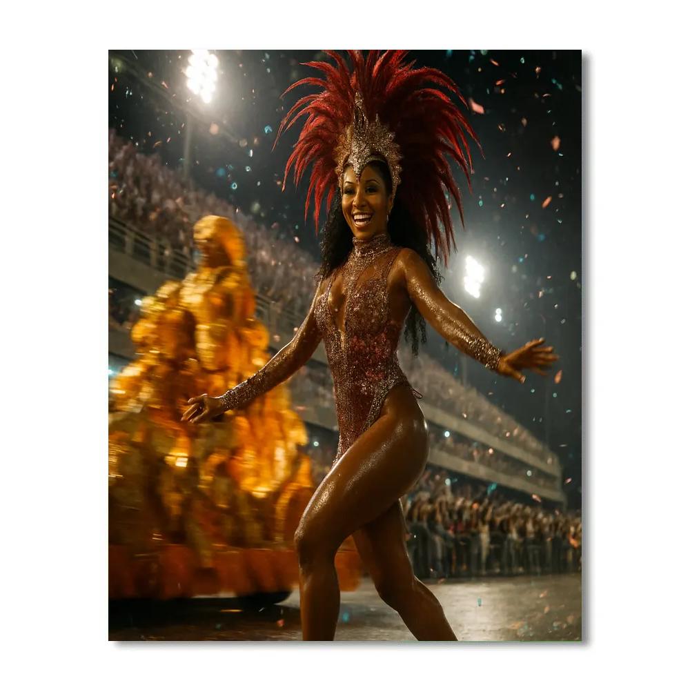 Rio Carnival Samba Night Paint by numbers art