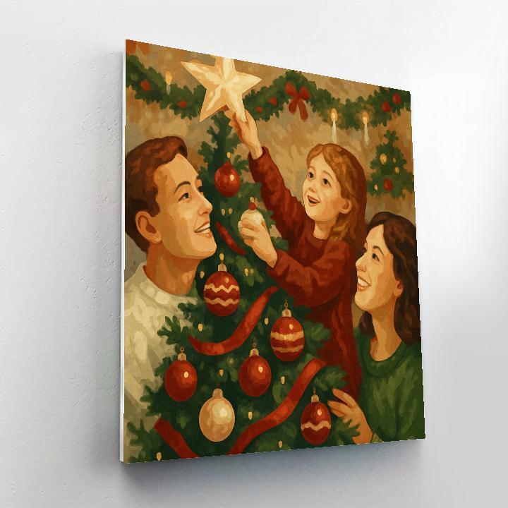Trimming The Tree Paint by numbers kits
