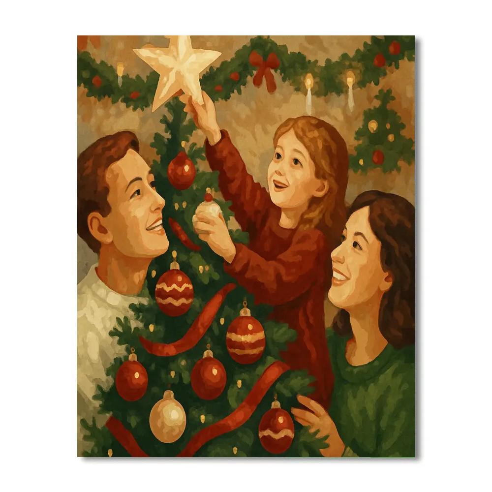 Trimming The Tree Paint by numbers kits