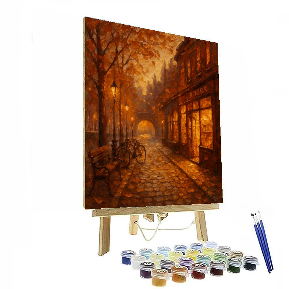 Autumn Alley Lantern Walk Paint by numbers kits