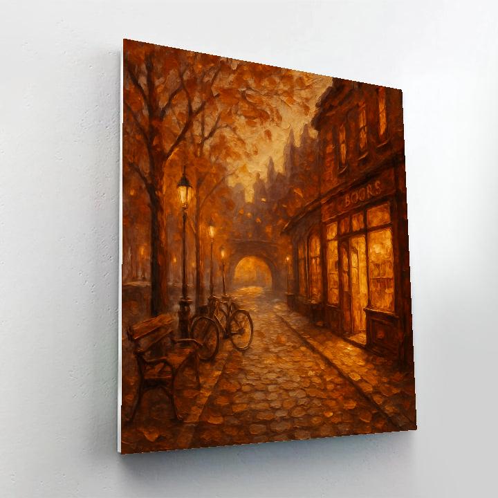 Autumn Alley Lantern Walk Paint by numbers kits