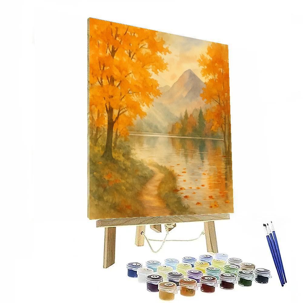 Autumn Mirror Path painting number kit