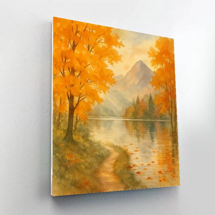 Autumn Mirror Path painting number kit