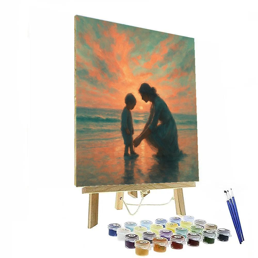 Seaside Sunset Promise Paint by numbers art