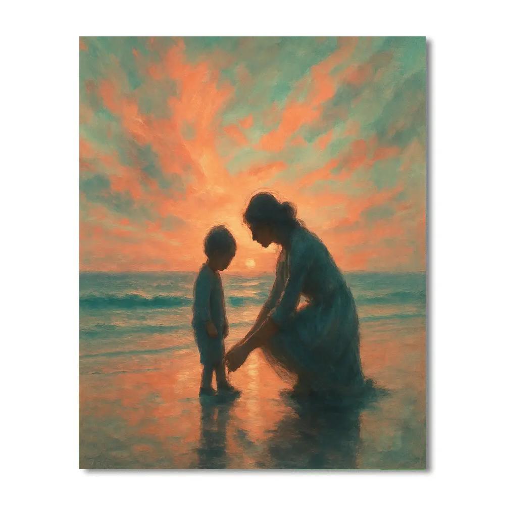 Seaside Sunset Promise Paint by numbers art