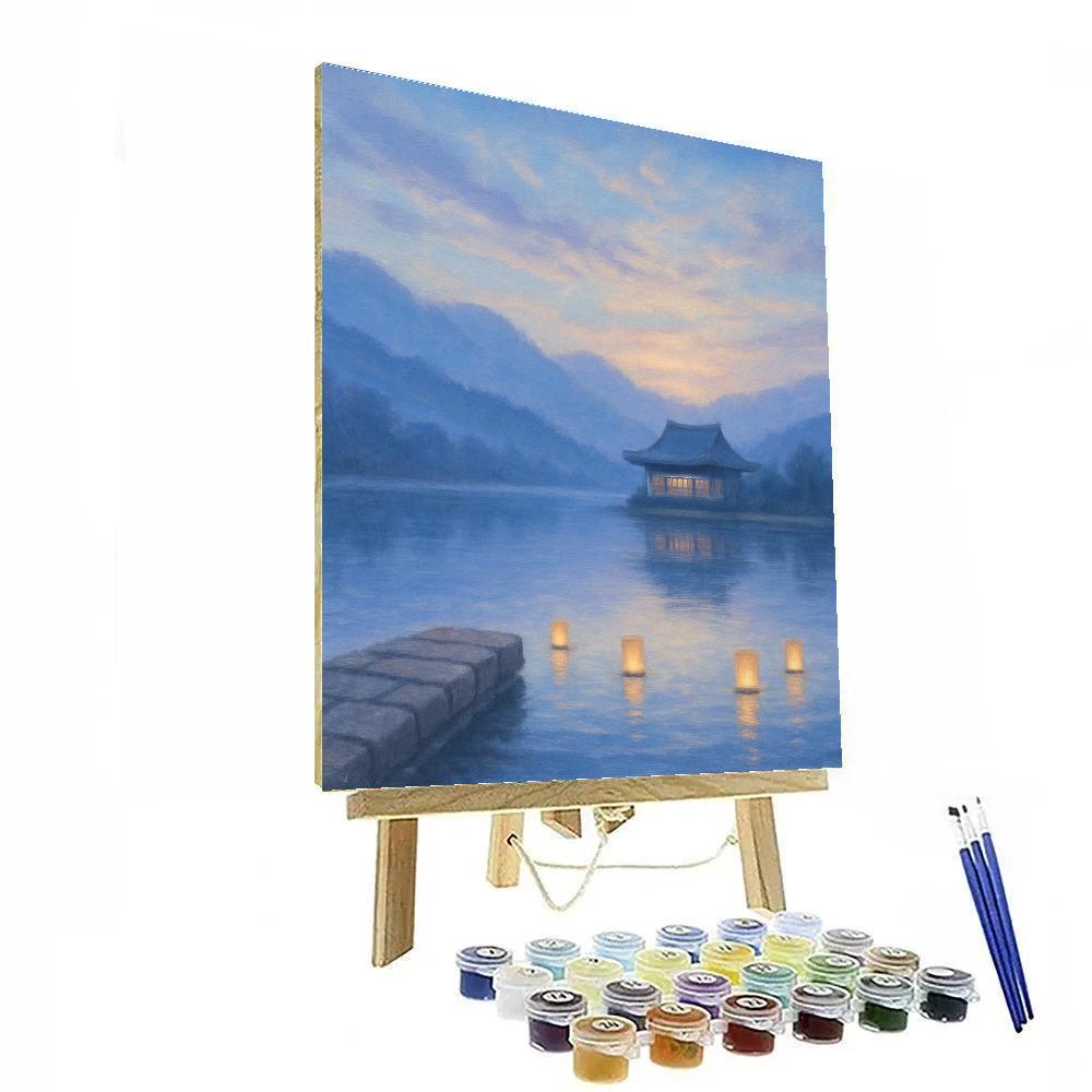 Blue Ridge Tea House Paint by numbers kits