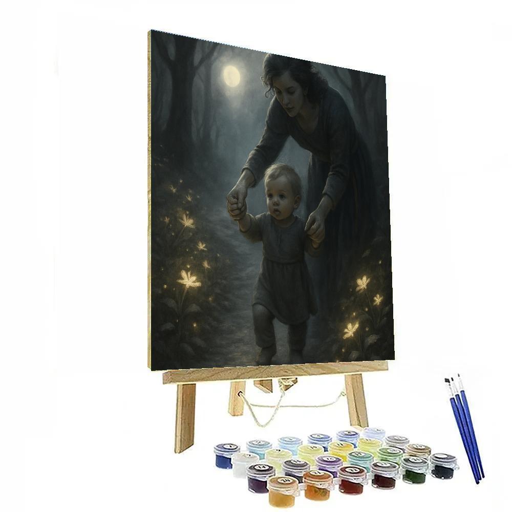 First Steps On Moonlit Path DIY paint by numbers
