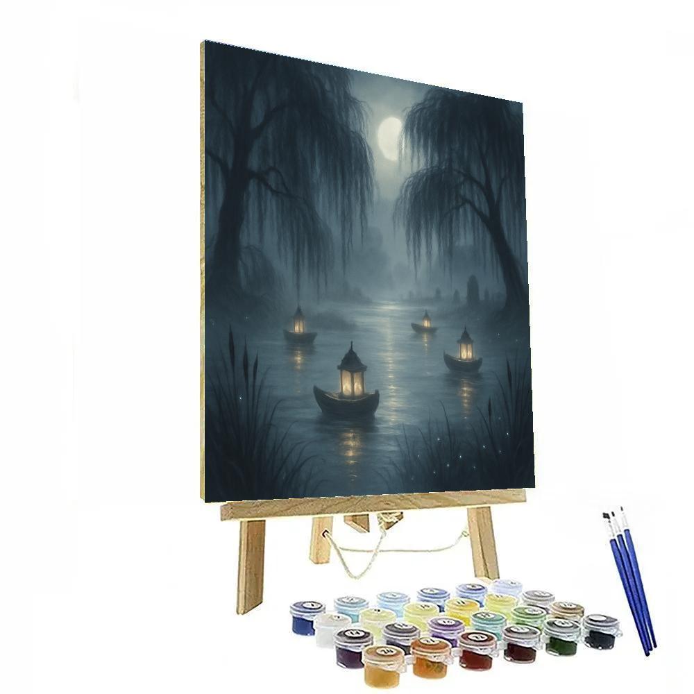 Marsh Of Whispering Willows Numbered painting kits