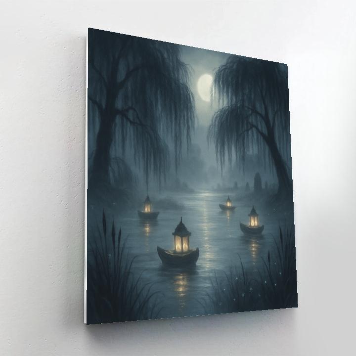 Marsh Of Whispering Willows Numbered painting kits