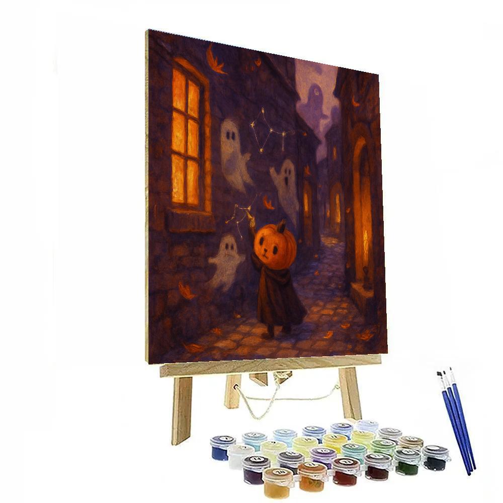 Signing Shadows Alley Number painting