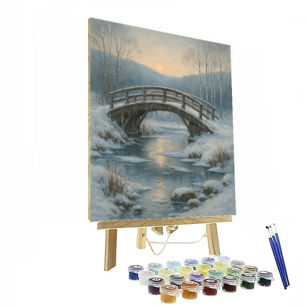 Bridge Over Quiet Ice Paint by numbers art