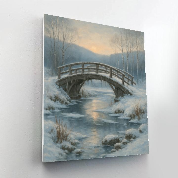 Bridge Over Quiet Ice Paint by numbers art