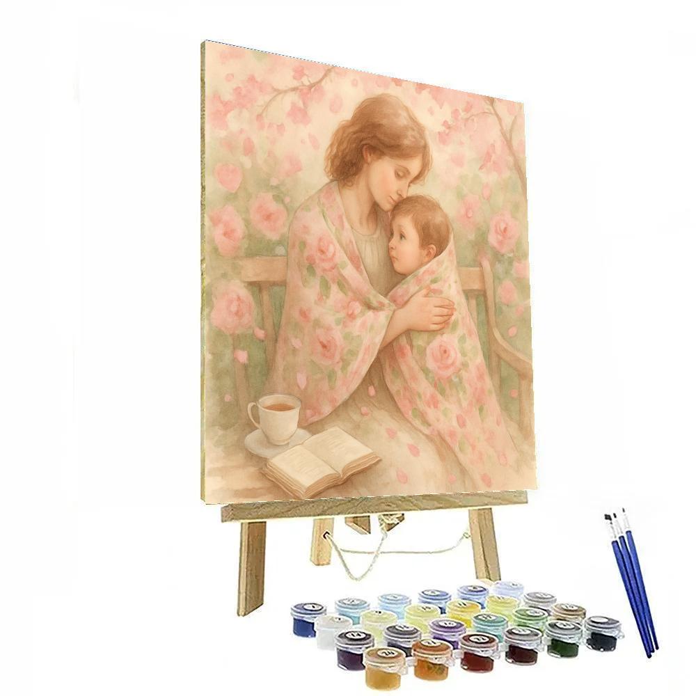 Wrapped In Garden Blossoms paint by color