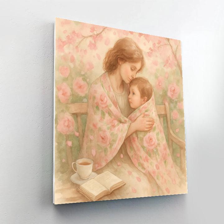 Wrapped In Garden Blossoms paint by color