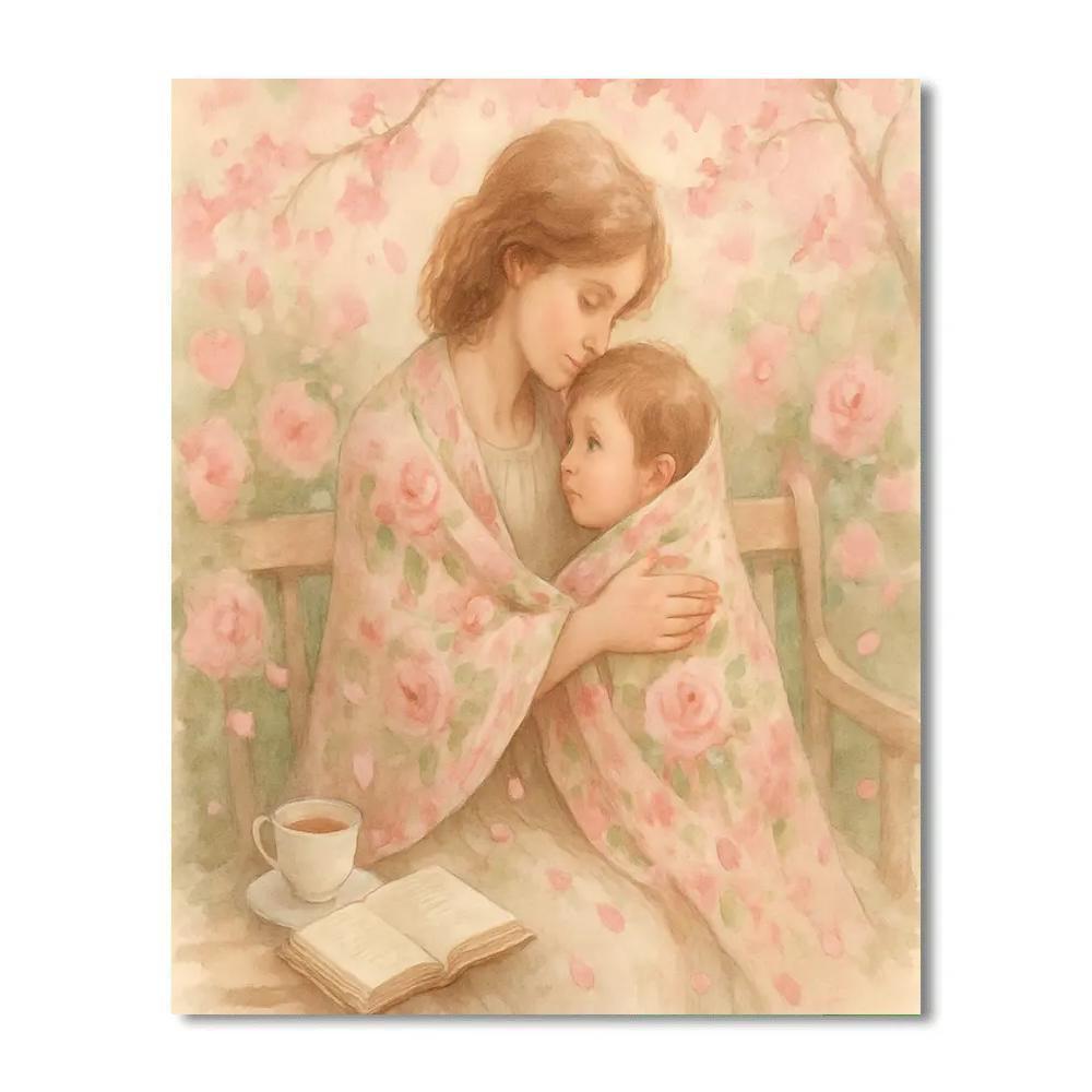 Wrapped In Garden Blossoms paint by color