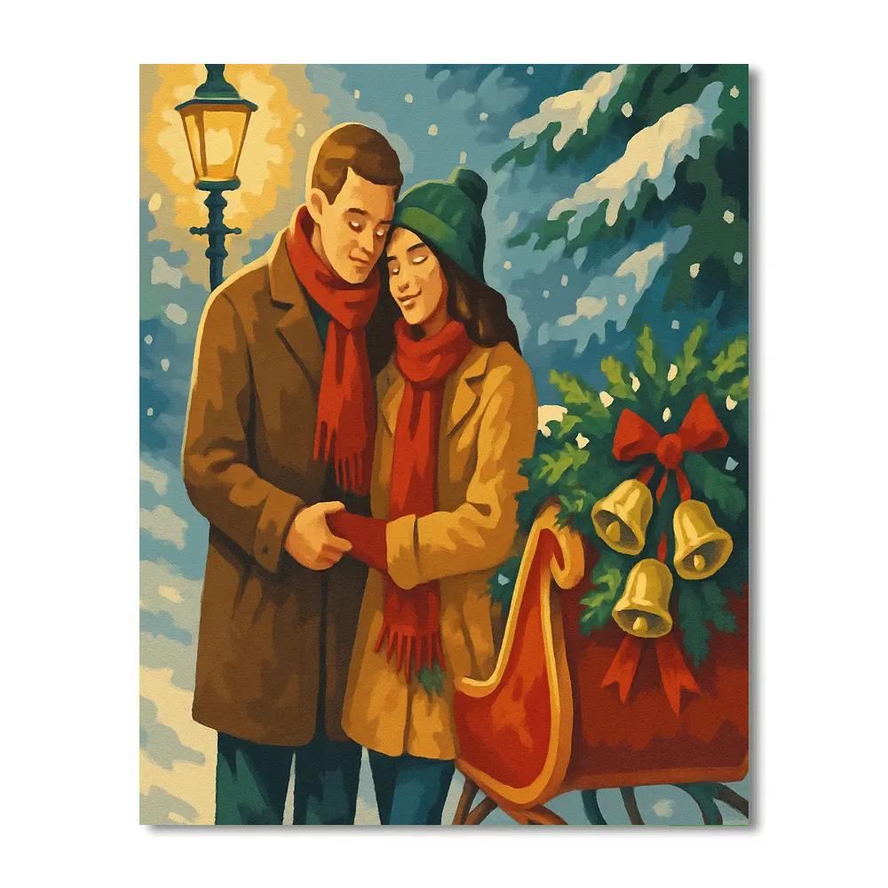 Sleigh Bells Embrace painting number kit