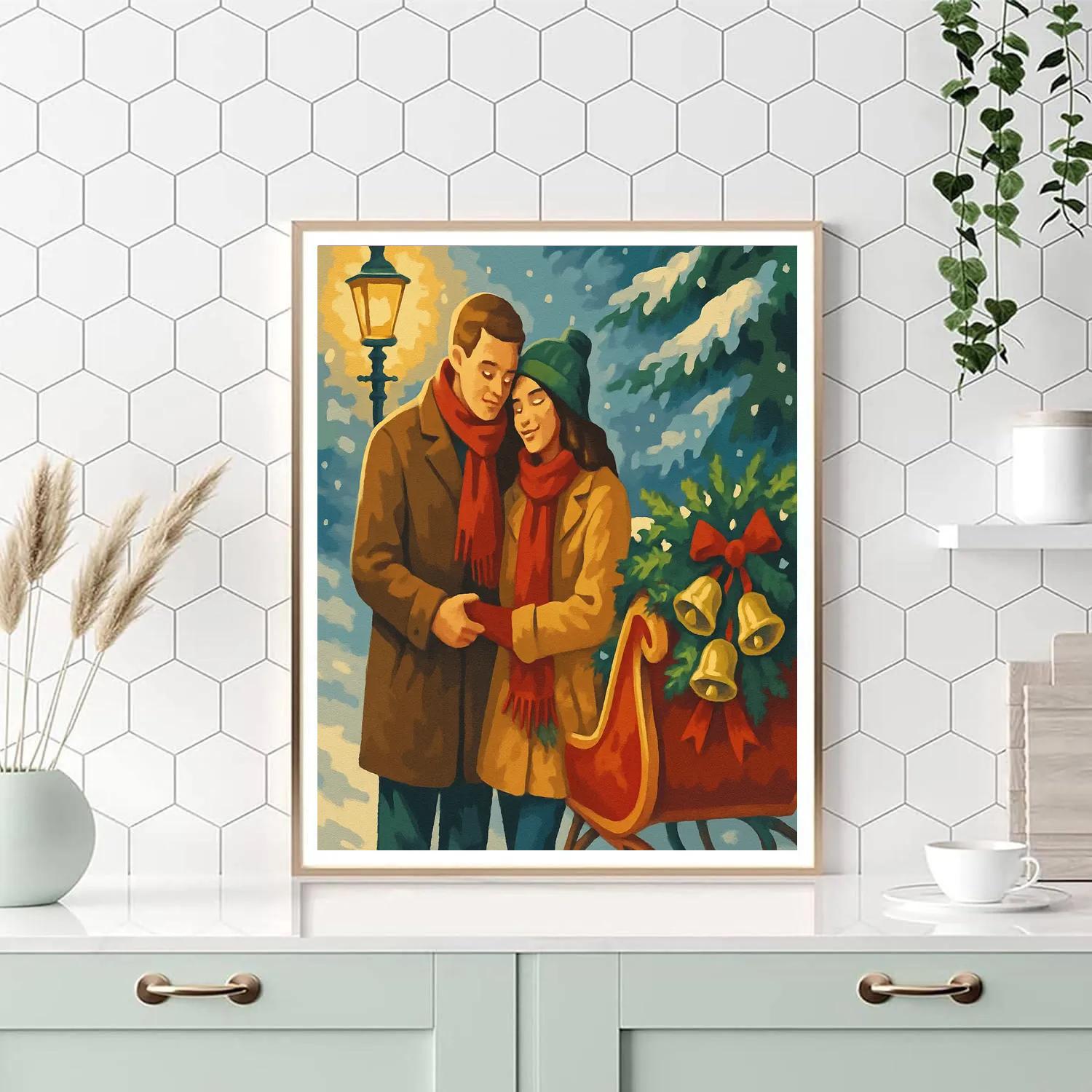 Sleigh Bells Embrace painting number kit