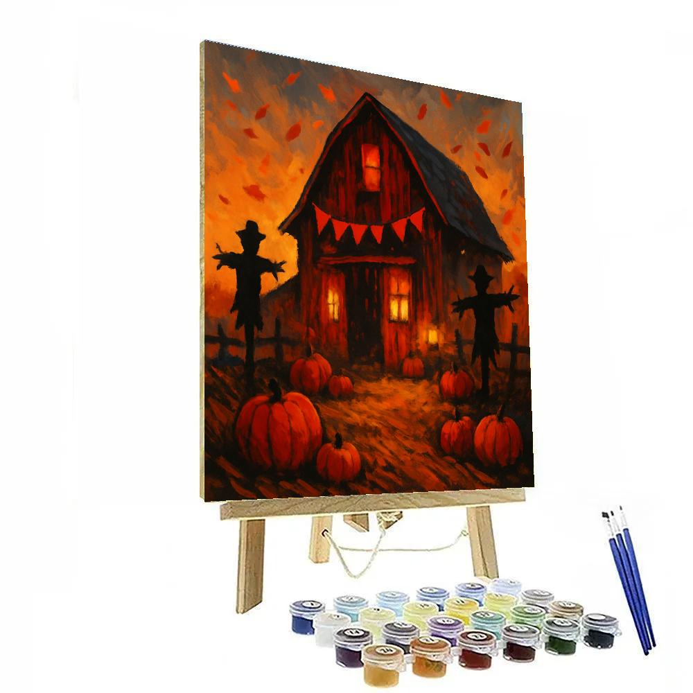 Autumn Barn Of Echoes Number painting