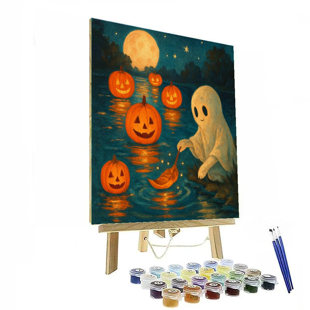 Harvest Moon Tea Lanterns Painting by numbers kit