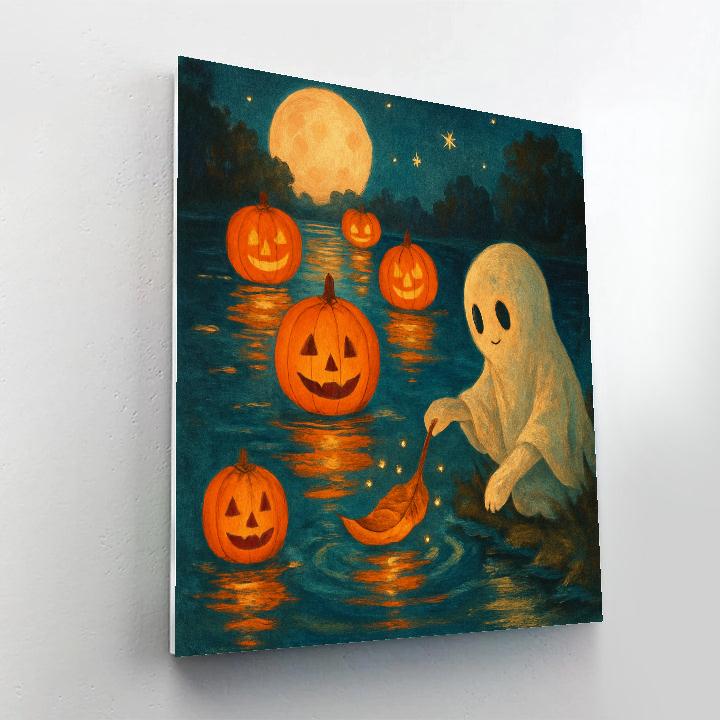 Harvest Moon Tea Lanterns Painting by numbers kit