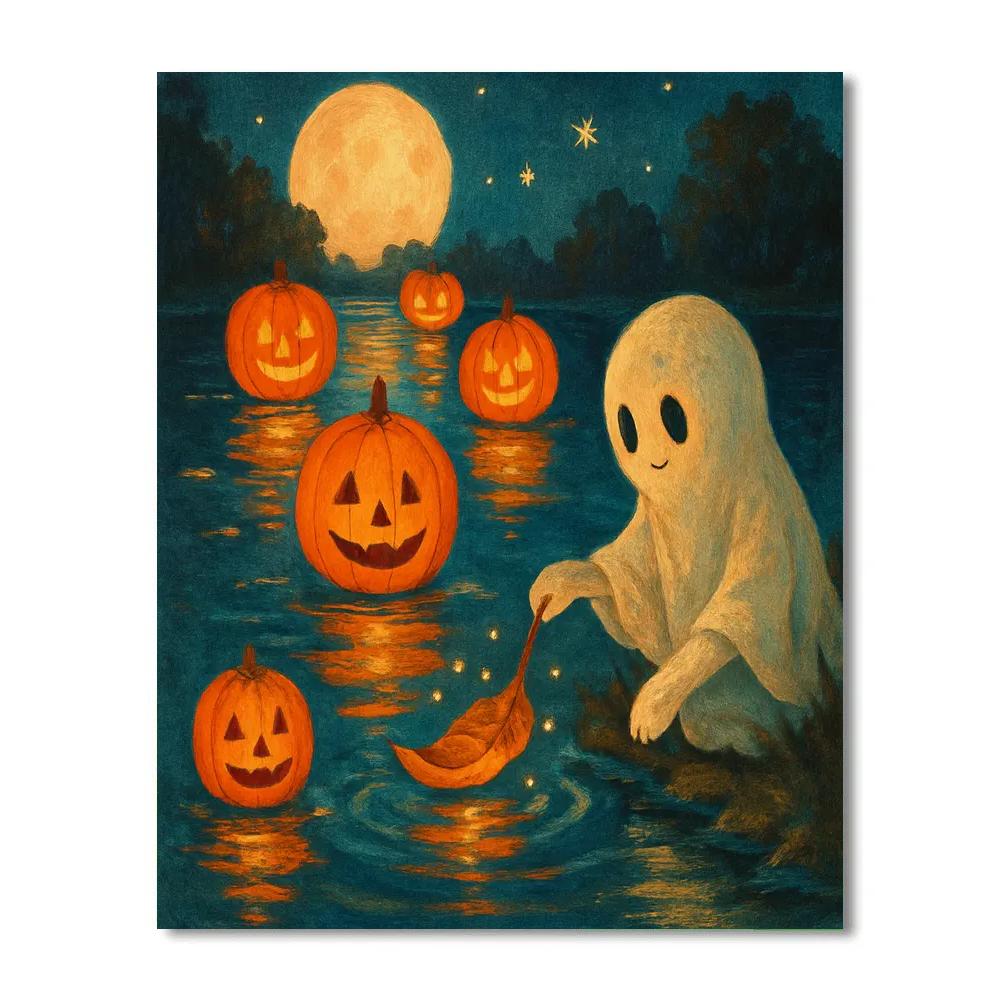 Harvest Moon Tea Lanterns Painting by numbers kit