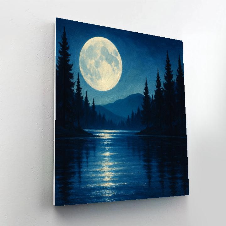 Pine Ridge Moonlake paint by number