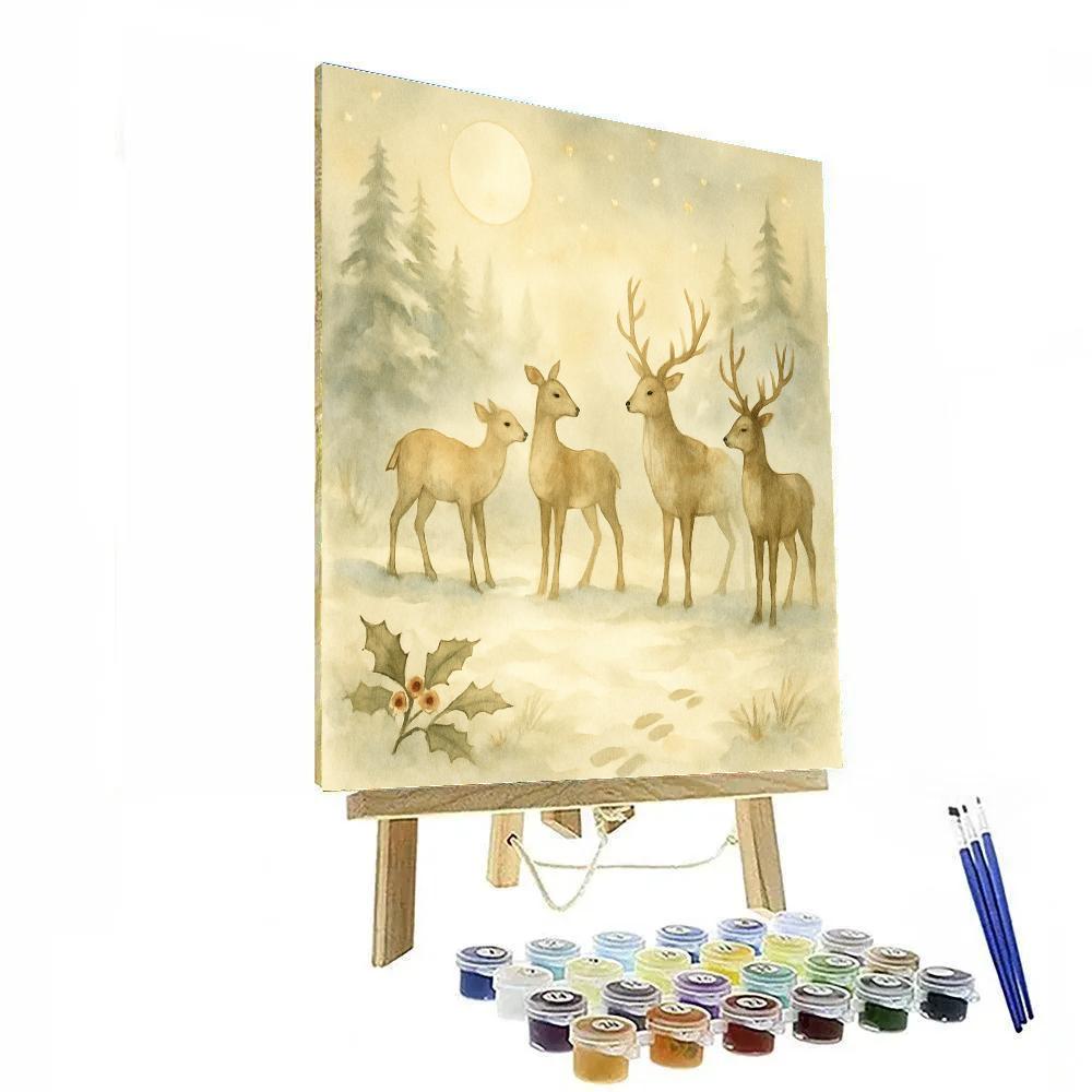 Reindeer Hollow Mingle DIY paint by numbers