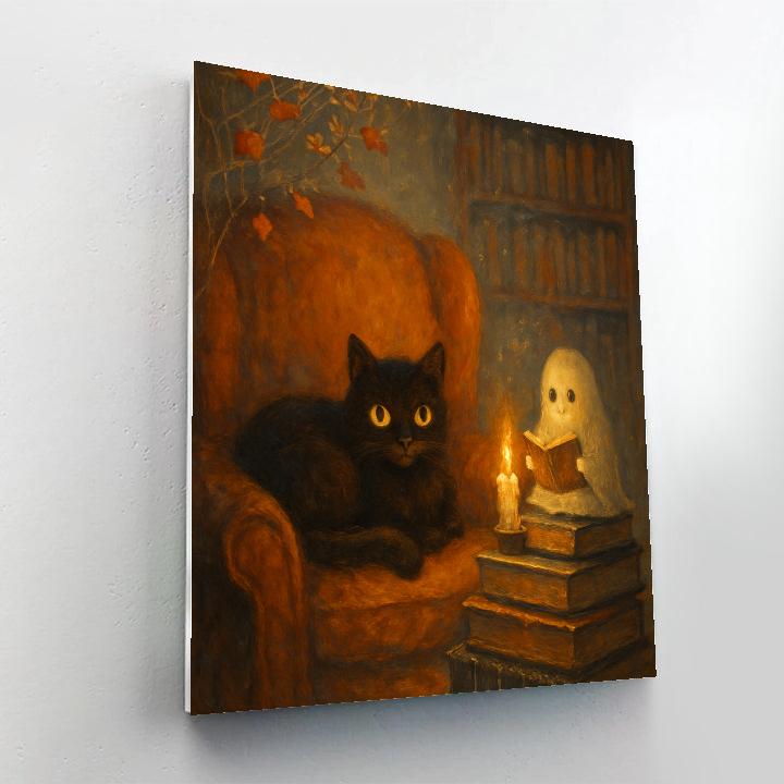 Cobweb Reading Nook DIY paint by numbers