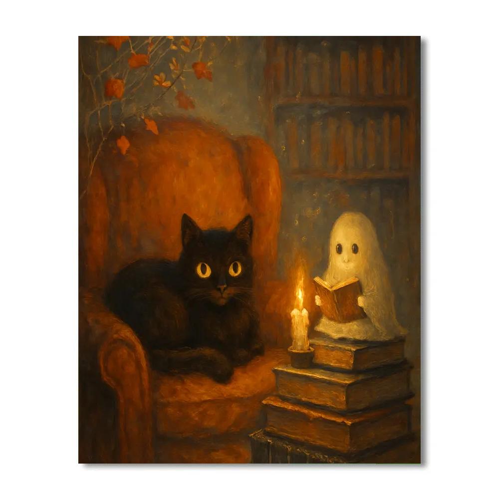 Cobweb Reading Nook DIY paint by numbers