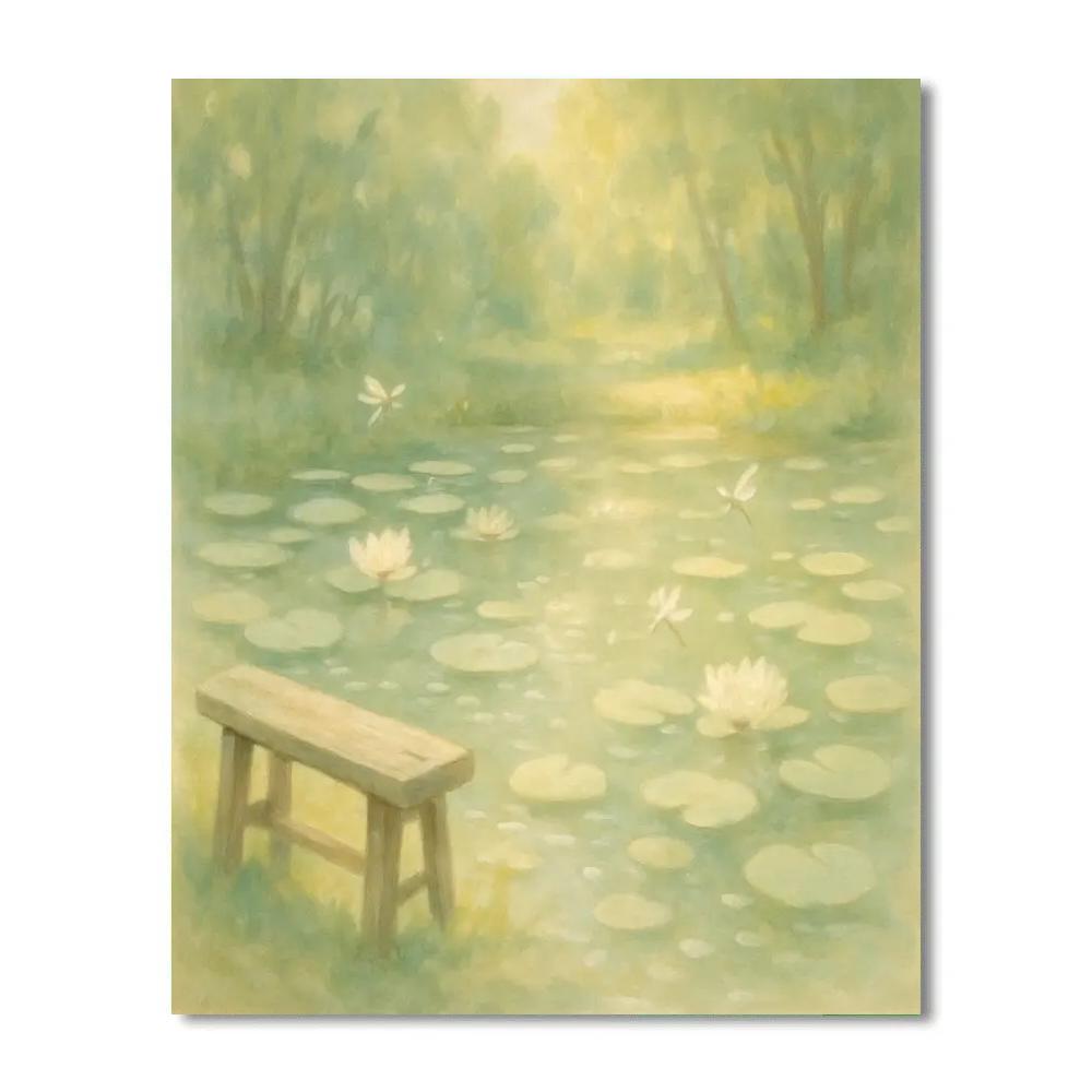 Sunlit Lily Hollow Paint by numbers kits