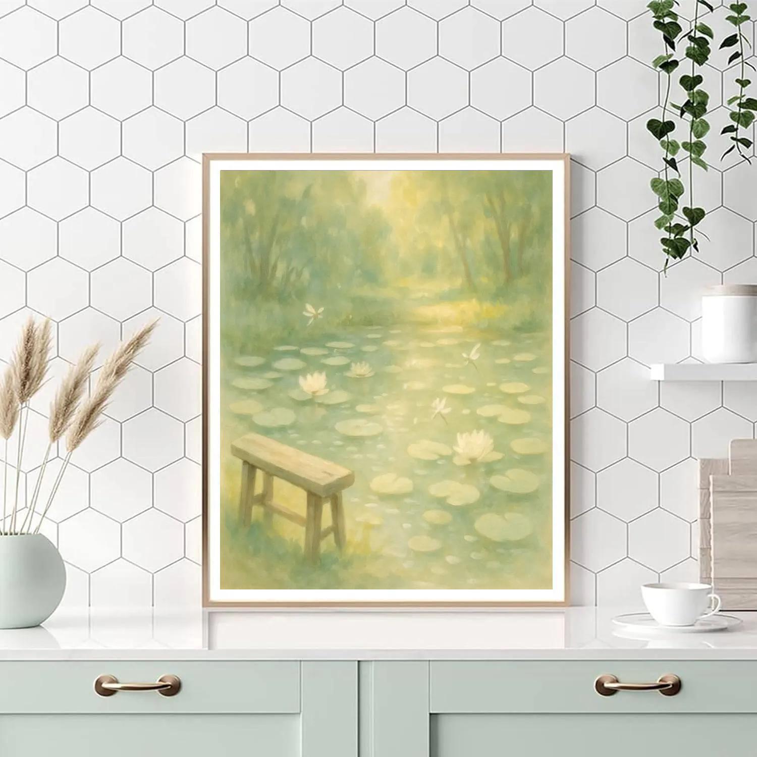 Sunlit Lily Hollow Paint by numbers kits